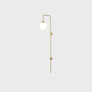 Nyvaris Applique Murale Minimaliste Laiton et Verre