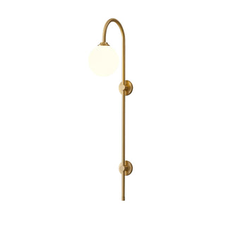 Nyvaris Applique Murale Minimaliste Laiton et Verre