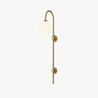 Nyvaris Applique Murale Minimaliste Laiton et Verre