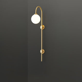Nyvaris Applique Murale Minimaliste Laiton et Verre