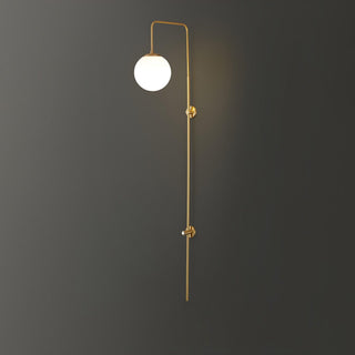 Nyvaris Applique Murale Minimaliste Laiton et Verre