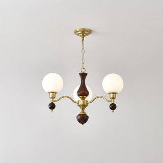 Aurora Globe Sphère Noyer Lustre
