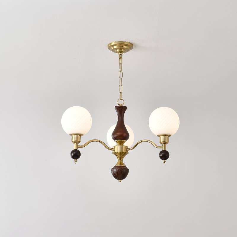 Kalora Globe Sphère Noyer Lustre