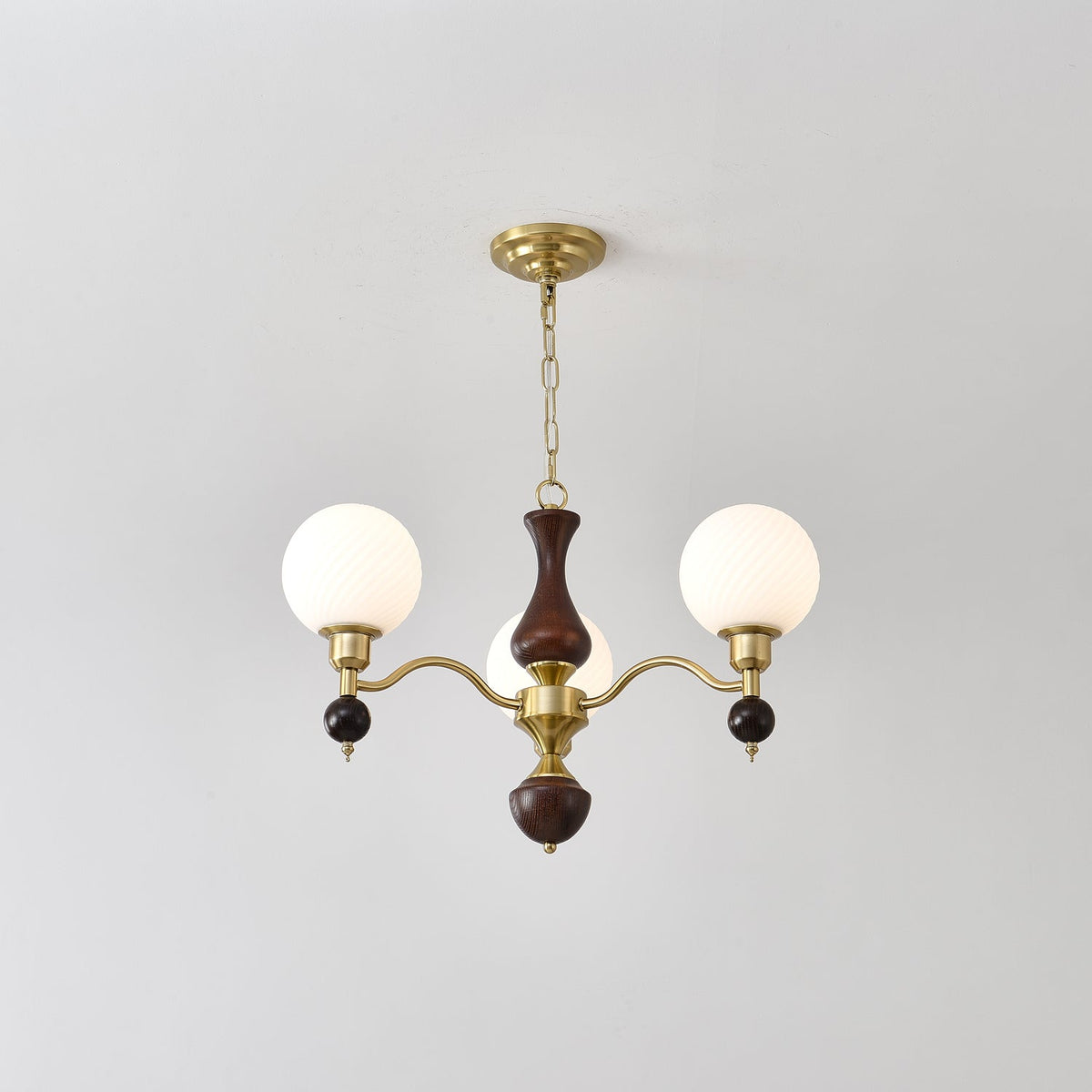 Kalora Globe Sphère Noyer Lustre
