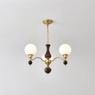 Aurora Globe Sphère Noyer Lustre