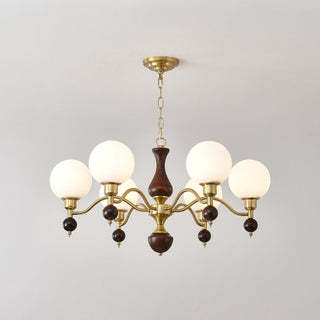 Aurora Globe Sphère Noyer Lustre