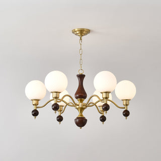 Aurora Globe Sphère Noyer Lustre
