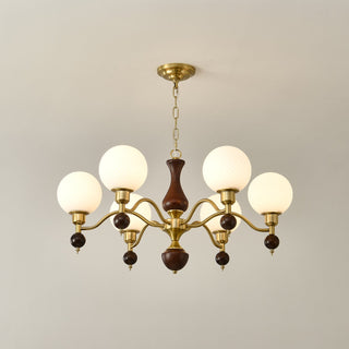 Aurora Globe Sphère Noyer Lustre