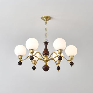 Aurora Globe Sphère Noyer Lustre