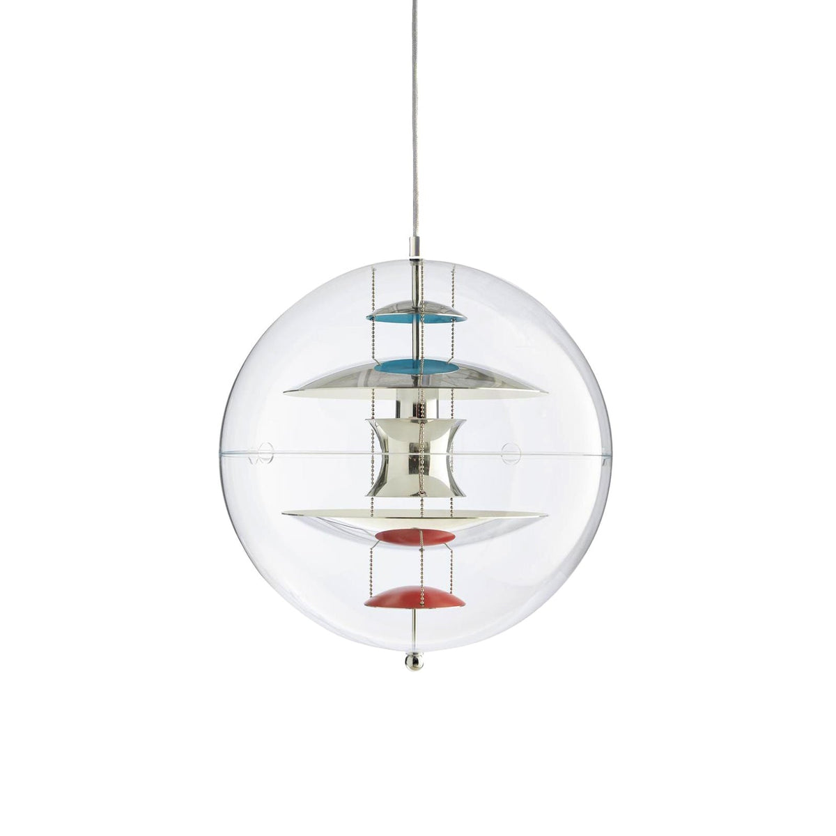 Orlaeen Lampe suspendue Globe en métal et acrylique à créativité individuelle