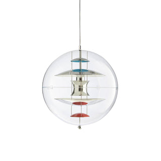 Orlaeen Lampe suspendue Globe en métal et acrylique à créativité individuelle