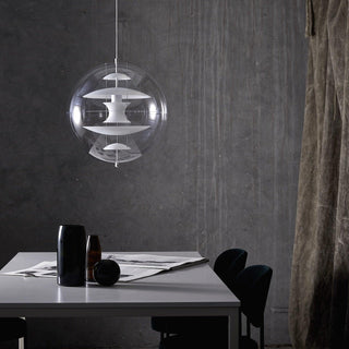 Orlaeen Lampe suspendue Globe en métal et acrylique à créativité individuelle