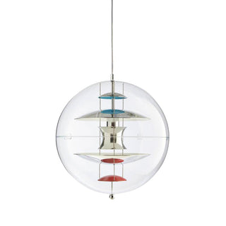 Orlaeen Lampe suspendue Globe en métal et acrylique à créativité individuelle