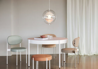 Orlaeen Lampe suspendue Globe en métal et acrylique à créativité individuelle