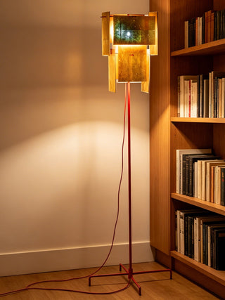 Gold Gallery Floor Lamp-Neutral Decor