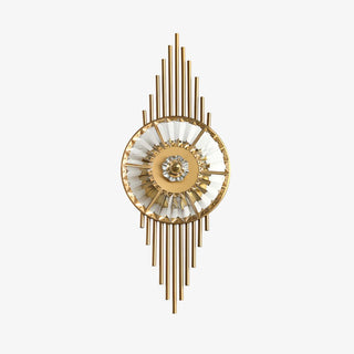 Cilirel Applique Murale Cristal Or Engrenage Luxueux