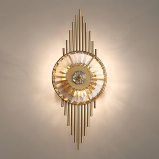 Cilirel Applique Murale Cristal Or Engrenage Luxueux