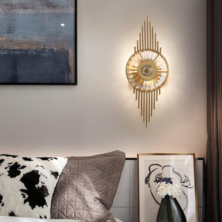 Cilirel Applique Murale Cristal Or Engrenage Luxueux