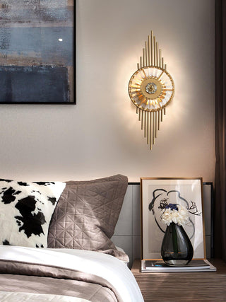 Cilirel Applique Murale Cristal Or Engrenage Luxueux