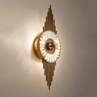 Cilirel Applique Murale Cristal Or Engrenage Luxueux