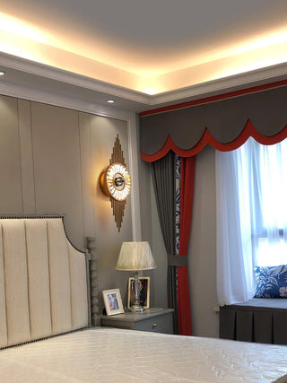 Cilirel Applique Murale Cristal Or Engrenage Luxueux