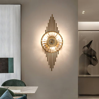 Cilirel Applique Murale Cristal Or Engrenage Luxueux