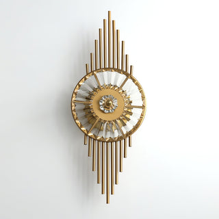 Cilirel Applique Murale Cristal Or Engrenage Luxueux