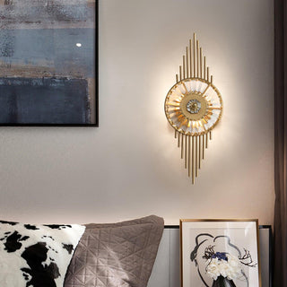 Cilirel Applique Murale Cristal Or Engrenage Luxueux