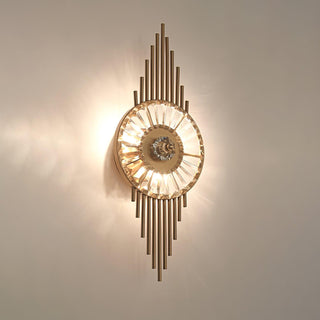 Cilirel Applique Murale Cristal Or Engrenage Luxueux