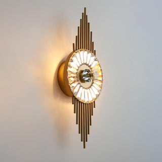 Cilirel Applique Murale Cristal Or Engrenage Luxueux
