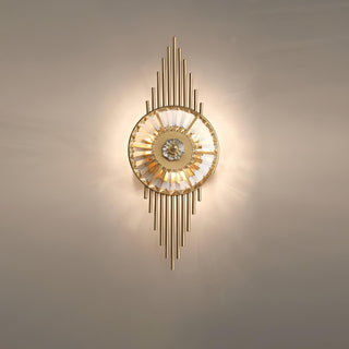 Cilirel Applique Murale Cristal Or Engrenage Luxueux