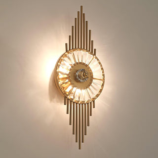 Cilirel Applique Murale Cristal Or Engrenage Luxueux