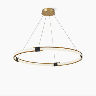 Lustra Lustre Anneau Doré LED Halo Moderne