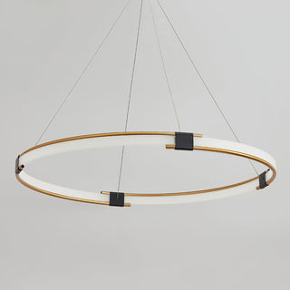 Lustra Lustre Anneau Doré LED Halo Moderne
