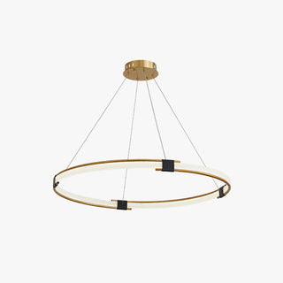 Lustra Lustre Anneau Doré LED Halo Moderne