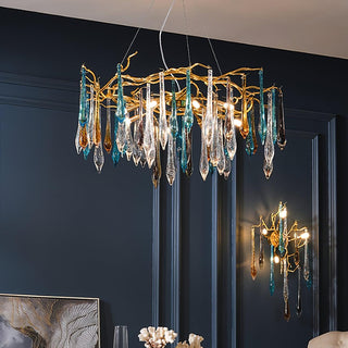Aurora Lustre en Verre de Luxe