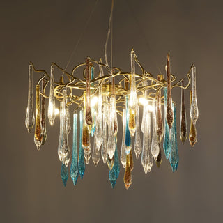 Aurora Lustre en Verre de Luxe