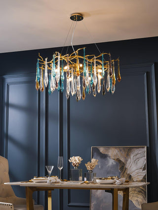 Aurora Lustre en Verre de Luxe