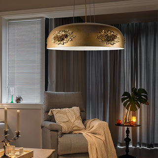 Zesolila Traditionnel Art Or Suspension Lumière