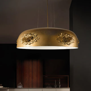 Zesolila Traditionnel Art Or Suspension Lumière