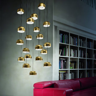 Zesolila Traditionnel Art Or Suspension Lumière