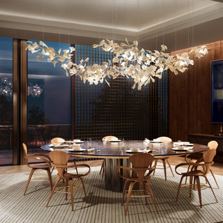 Viraaelle Lustre en Céramique Feuillage Gingko