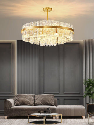 Lustra Lustre Or Tige Claire Élégant