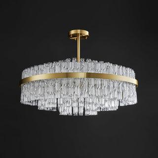 Lustra Lustre Or Tige Claire Élégant