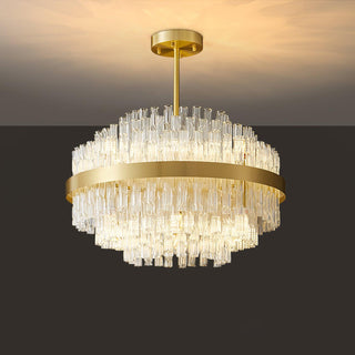 Lustra Lustre Or Tige Claire Élégant