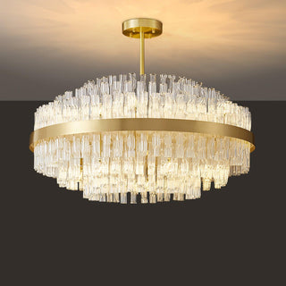 Lustra Lustre Or Tige Claire Élégant