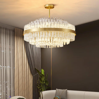 Lustra Lustre Or Tige Claire Élégant