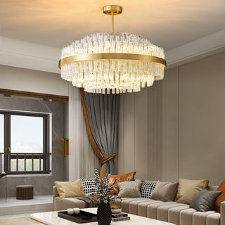 Lustra Lustre Or Tige Claire Élégant