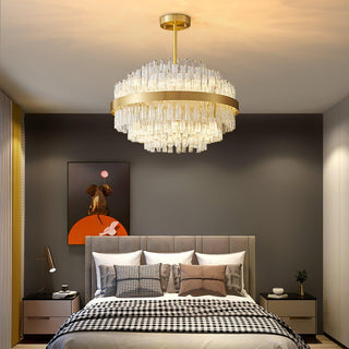 Lustra Lustre Or Tige Claire Élégant