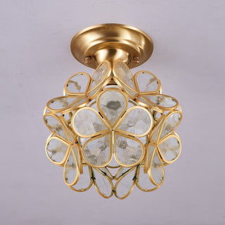 Ullaeiel Plafonnier Luxe Bloom Doré